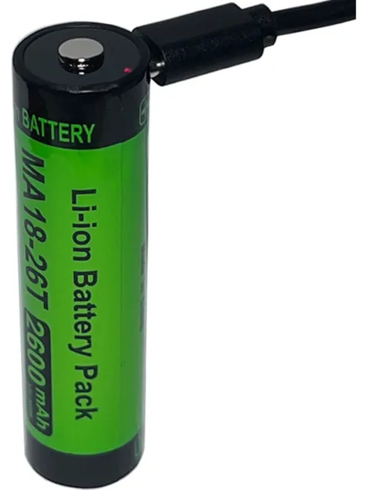 Аккумулятор 18650 Zarrumi MA18-26T (2600mAh, разъем Type-C)