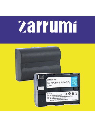 Аккумулятор Zarrumi EN-EL3A (аналог Nikon EN-EL3A)