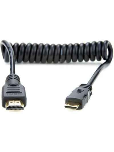 Спиральный кабель Rumi miniHDMI - HDMI (0.3 м, передача 4K)
