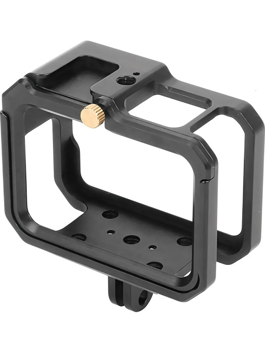 Металлическая рамка (клетка) Zarrumi MF-G13 для GoPro HERO9, GoPro HERO10, GoPro HERO11, GoPro HERO12, GoPro HERO13 с двойным креплением холодный башмак