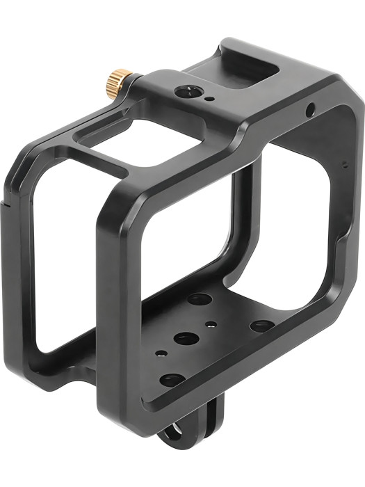 Металлическая рамка (клетка) Zarrumi MF-G13 для GoPro HERO9, GoPro HERO10, GoPro HERO11, GoPro HERO12, GoPro HERO13 с двойным креплением холодный башмак