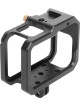 Металлическая рамка (клетка) Zarrumi MF-G13 для GoPro HERO9, GoPro HERO10, GoPro HERO11, GoPro HERO12, GoPro HERO13 с двойным креплением холодный башмак