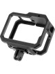 Металлическая рамка (клетка) Zarrumi MF-G13 для GoPro HERO9, GoPro HERO10, GoPro HERO11, GoPro HERO12, GoPro HERO13 с двойным креплением холодный башмак