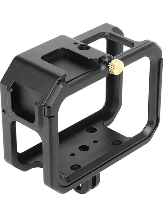 Металлическая рамка (клетка) Zarrumi MF-G13 для GoPro HERO9, GoPro HERO10, GoPro HERO11, GoPro HERO12, GoPro HERO13 с двойным креплением холодный башмак