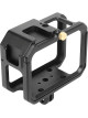 Металлическая рамка (клетка) Zarrumi MF-G13 для GoPro HERO9, GoPro HERO10, GoPro HERO11, GoPro HERO12, GoPro HERO13 с двойным креплением холодный башмак