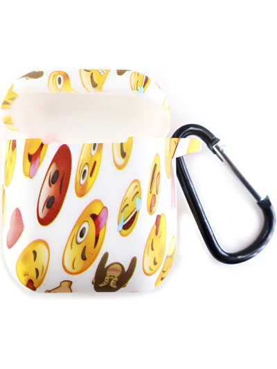 Силиконовый чехол Rumi Mixed для Apple AirPods 1/2 Эмодзи