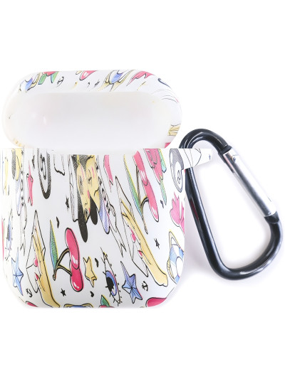 Силиконовый чехол Rumi Mixed для Apple AirPods 1/2 Олдскул