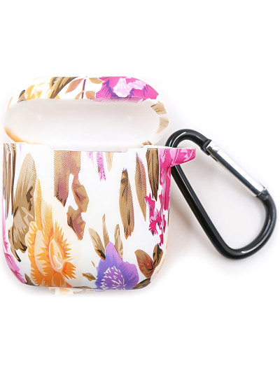 Силиконовый чехол Rumi Mixed для Apple AirPods 1/2 Роза