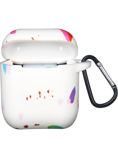 Силиконовый чехол Rumi Mixed для Apple AirPods 1/2 Кляксы