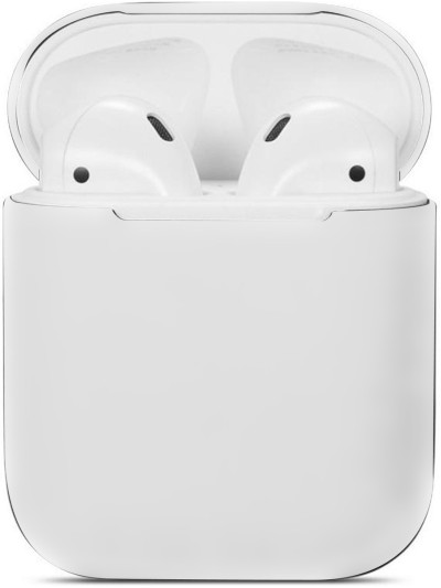 Силиконовый чехол Rumi для Apple AirPods 1/2 (прозрачный матовый)