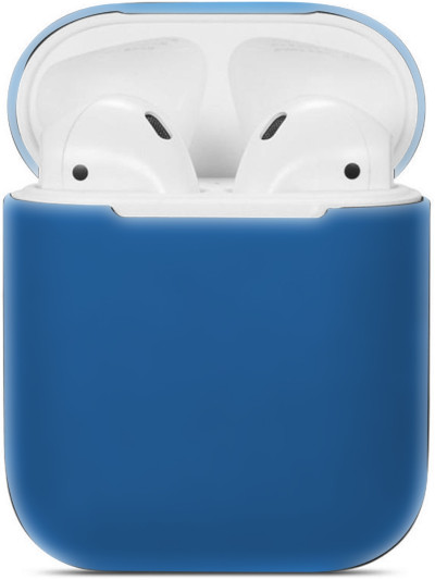 Силиконовый чехол Rumi для Apple AirPods 1/2 (ультрамариновый)