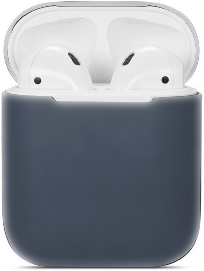 Силиконовый чехол Rumi для Apple AirPods 1/2 (cапфировый)