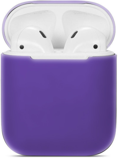 Силиконовый чехол Rumi для Apple AirPods 1/2 (пурпурный)