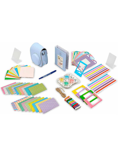 Набор аксессуаров Rumi Cloud Dreams для Instax mini 12/11 (10 в 1, голубой)