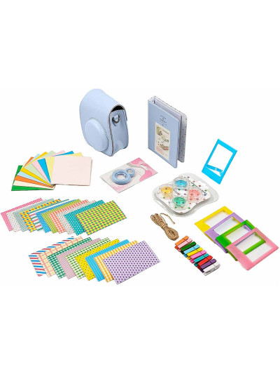 Набор аксессуаров Rumi Life Style для Instax mini 12/11 (7 в 1, голубой)