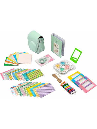 Набор аксессуаров Rumi Life Style для Instax mini 12/11 (7 в 1, зеленый)