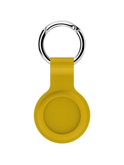 Силиконовый чехол Rumi для метки Apple Airtag Желтый