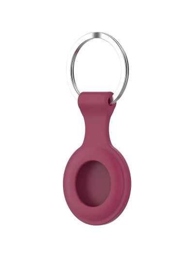 Чехол Rumi для метки Apple Airtag (бордовый)