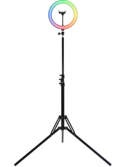 Кольцевая RGB лампа 26 см Zarrumi ColorRing L26 (в комплекте со стойкой)