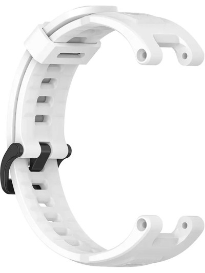 Силиконовый ремешок Rumi для Amazfit T-Rex (белый)