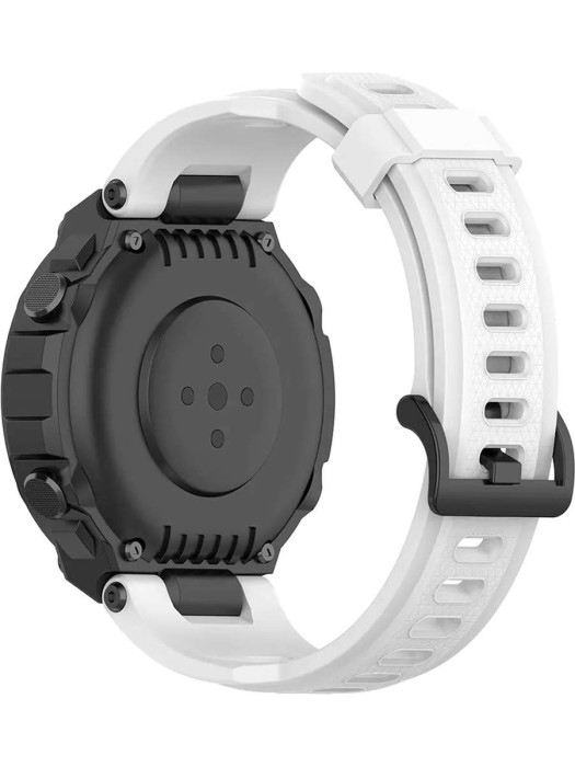 Силиконовый ремешок Rumi для Amazfit T-Rex Белый