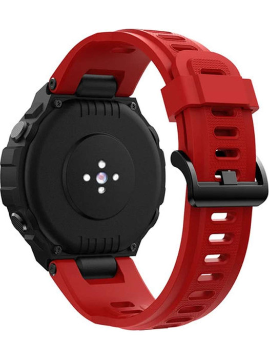 Силиконовый ремешок Rumi для Amazfit T-Rex Красный