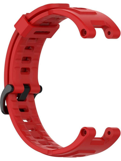 Силиконовый ремешок Rumi для Amazfit T-Rex (красный)