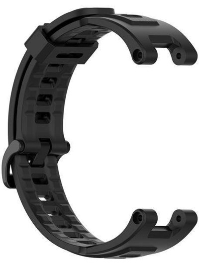 Силиконовый ремешок Rumi для Amazfit T-Rex (черный)