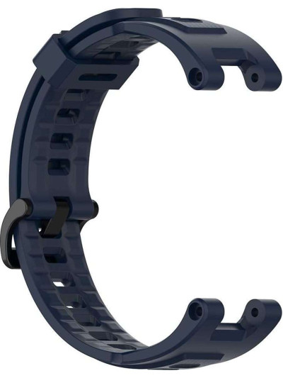 Силиконовый ремешок Rumi для Amazfit T-Rex (темно-синий)
