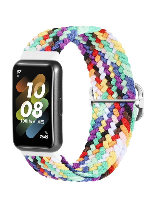 Ремешок из плетеного нейлона Rumi Wick для Huawei Band 7