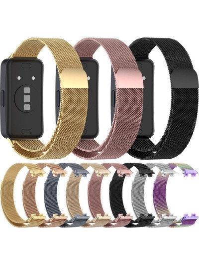 Металлический сетчатый браслет Rumi Milanese Loop для Huawei Band 8 / 9