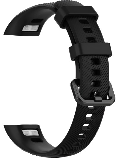Силиконовый ремешок Rumi для Honor Band 4, Band 5 (черный)