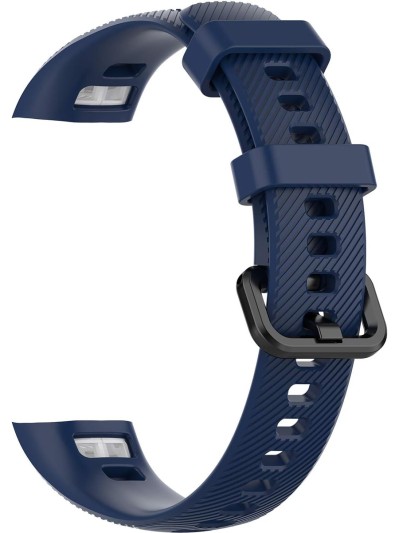 Силиконовый ремешок Rumi для Honor Band 4, Band 5 (темно-синий)