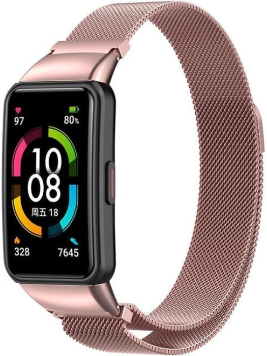 Металлический браслет Rumi Milanese loop для Huawei Band 6, Honor Band 6