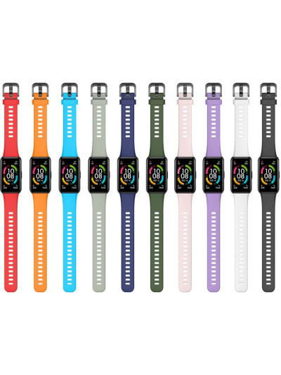 Силиконовый ремешок Rumi для Huawei Band 6, Honor Band 6