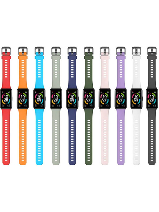 Силиконовый ремешок Rumi для Huawei Band 6, Honor Band 6