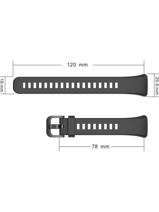Силиконовый ремешок Rumi для Huawei Band 6, Honor Band 6