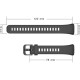 Силиконовый ремешок Rumi для Huawei Band 6, Honor Band 6