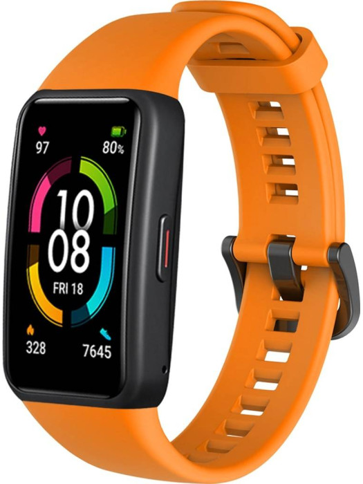 Силиконовый ремешок Rumi для Huawei Band 6, Honor Band 6