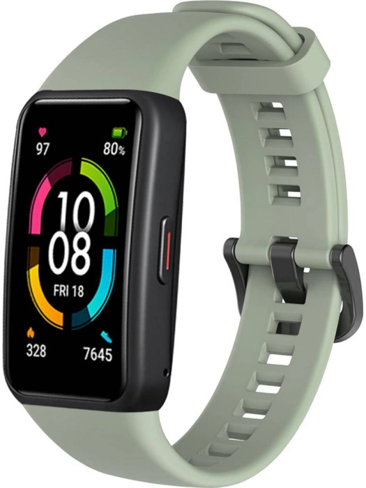 Силиконовый ремешок Rumi для Huawei Band 6, Honor Band 6