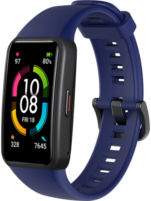 Силиконовый ремешок Rumi для Huawei Band 6, Honor Band 6