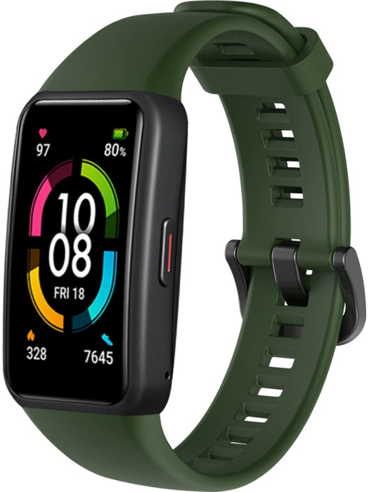 Силиконовый ремешок Rumi для Huawei Band 6, Honor Band 6