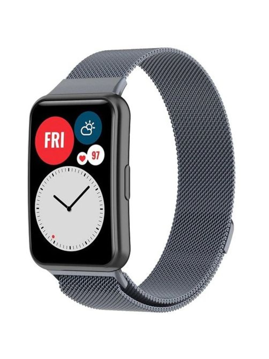 Металлический браслет Rumi Milanese loop для Huawei Watch Fit / Fit Elegant