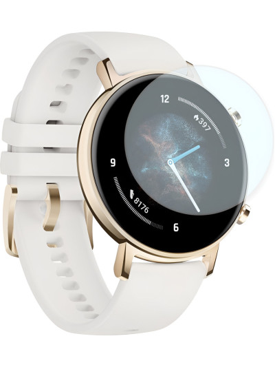 Защитное стекло Rumi для Huawei Watch GT 2 42mm / Honor MagicWatch 2 42mm (до закругления)