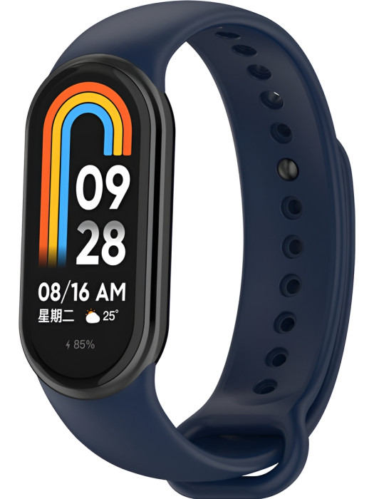 Силиконовый ремешок Rumi Metalfix для Xiaomi Smart Band 8