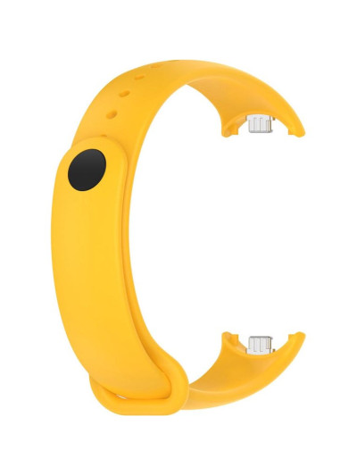 Силиконовый ремешок Rumi Metalfix для Xiaomi Smart Band 8 Желтый
