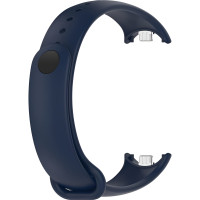 Силиконовый ремешок Rumi Metalfix для Xiaomi Smart Band 8 / 9 (темно-синий)