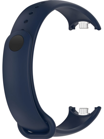 Силиконовый ремешок Rumi Metalfix для Xiaomi Smart Band 8 / 9 (темно-синий)
