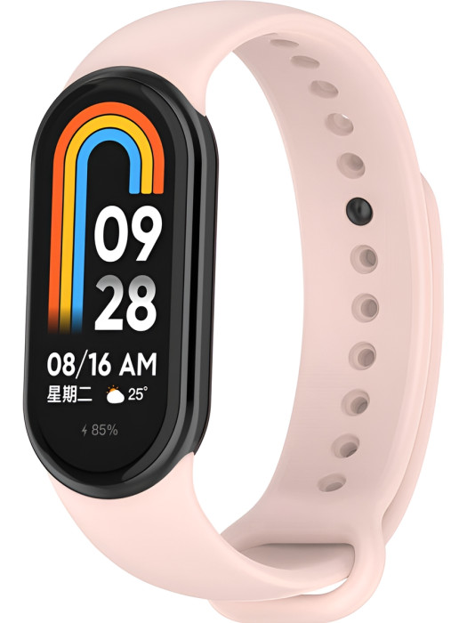 Силиконовый ремешок Rumi Metalfix для Xiaomi Smart Band 8