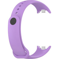 Силиконовый ремешок Rumi Metalfix для Xiaomi Smart Band 8 / 9 (лавандовый)